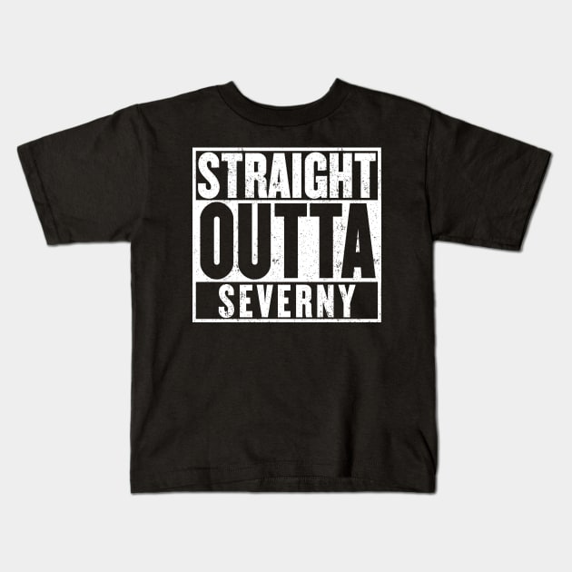 Straight Outta Severny t-shirt Kids T-Shirt by mangobanana